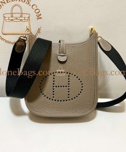 Replica Designer Bags – Hermès Evelyne TPM Elephant Grey