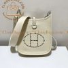 Replica Designer Bags – Hermès Evelyne TPM White