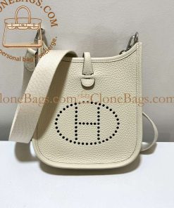 Replica Designer Bags – Hermès Evelyne TPM White