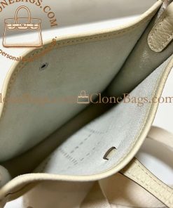 Alternative view of Hermès Replica Designer Bags 1:1 Evelyne Taurillon Clemence TPM White Palladium Hardware