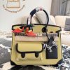 Replica Designer Bags – Hermès Birkin 35 Black and Jaune Citron