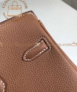 Alternative view of Hermès Replica Designer Bags 1:1 Birkin 25 Brown Togo Gold Hardware