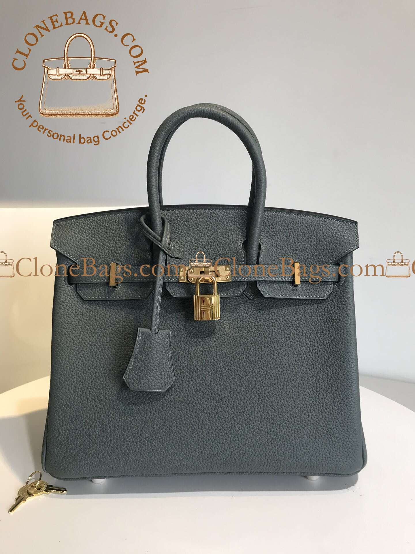 Replica Designer Bags – Hermès Birkin 25 Seagull Grey