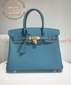 Replica Designer Bags – Hermès Birkin 30 Blue Jean