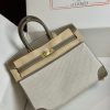 Replica Designer Bags – Hermès Birkin 25 Ecorce & Ecru Toile