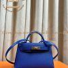 Replica Designer Bags – Hermès Kelly Mini Bleu Electrique