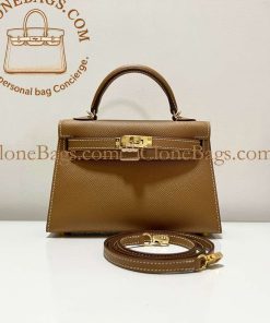 Replica Designer Bags – Hermès Kelly Mini Brown