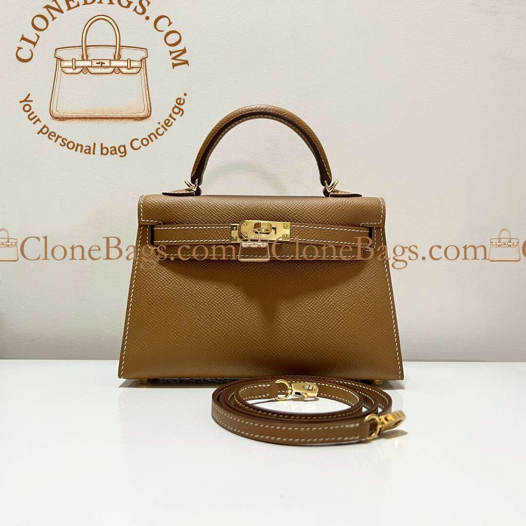 Replica Designer Bags – Hermès Kelly Mini Brown