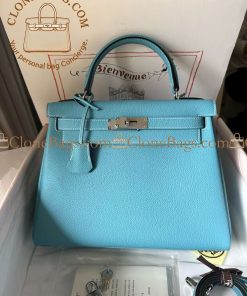 Replica Designer Bags – Hermès Kelly 28 Bleu Atoll