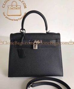 Replica Designer Bags – Hermès Kelly 28 Black Epsom