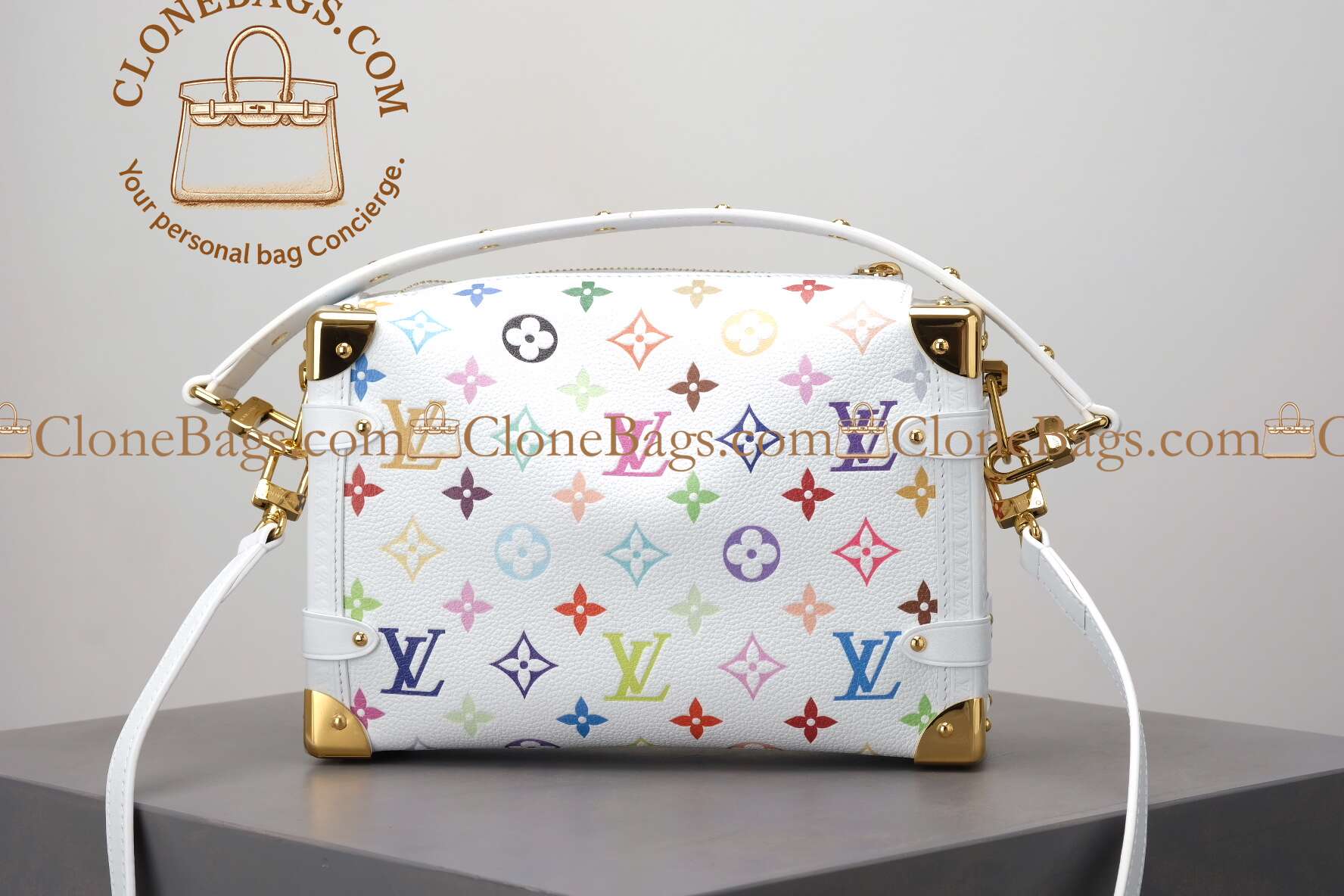 Louis Vuitton Replica Designer Bags 1:1 M14046 LV x TM Side Trunk MM - Image 3