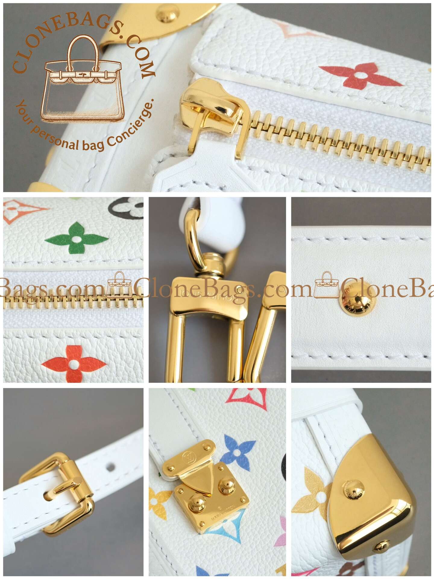Louis Vuitton Replica Designer Bags 1:1 M14046 LV x TM Side Trunk MM - Image 9
