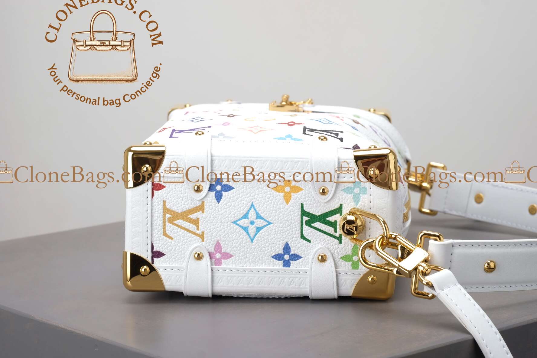 Louis Vuitton Replica Designer Bags 1:1 M14046 LV x TM Side Trunk MM - Image 4