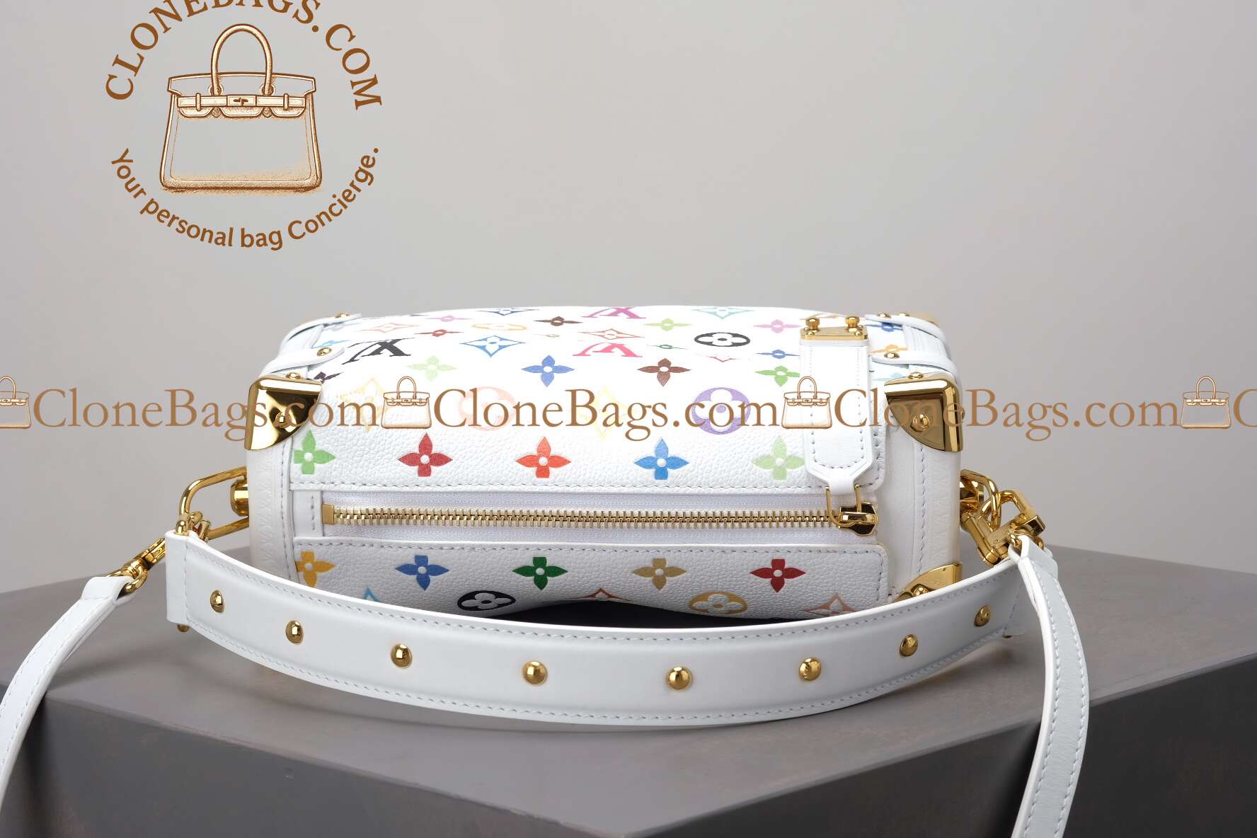 Louis Vuitton Replica Designer Bags 1:1 M14046 LV x TM Side Trunk MM - Image 7