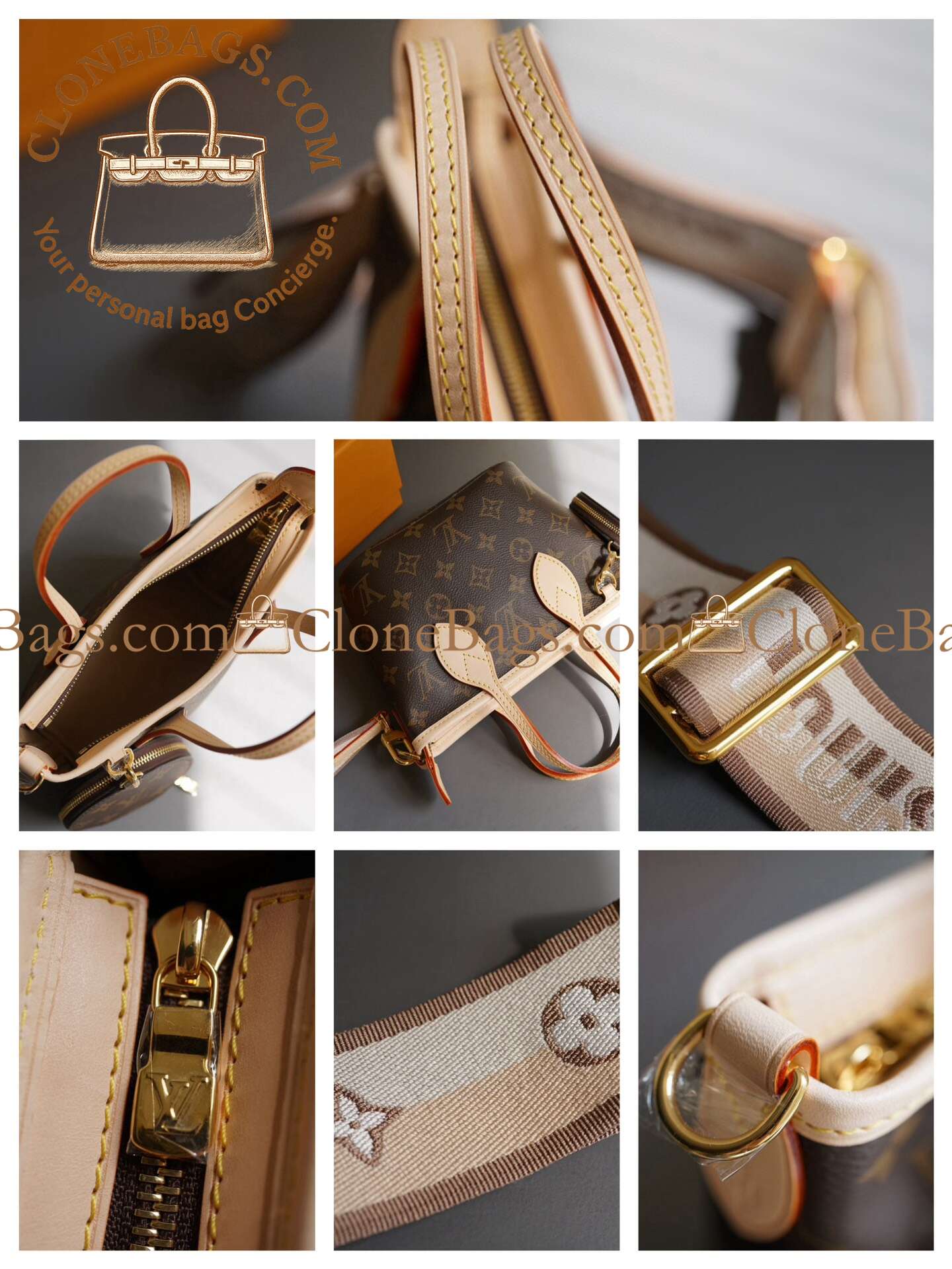Louis Vuitton Replica Designer Bags 1:1 M46705 Neverfull BB - Image 8