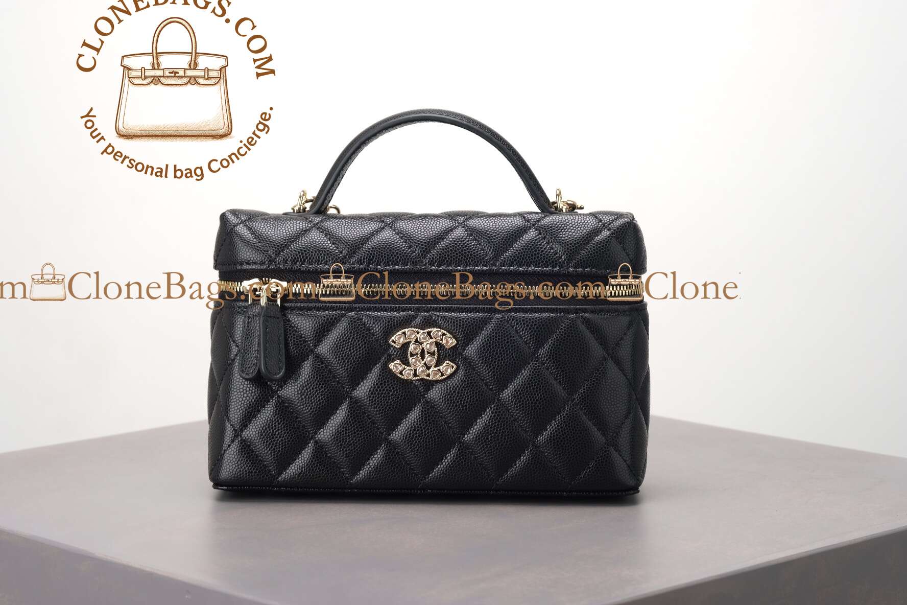 Replica Designer Bags 1:1 Chanel Quilted Top Handle Slim