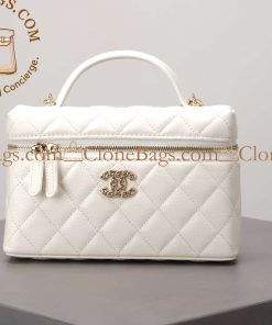 Replica Designer Bags 1:1 Chanel Lambskin Long Vanity Case
