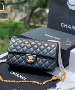 Replica Designer Bags 1:1 Chanel Single Flap Bag Black