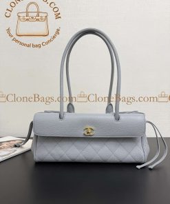 Replica Designer Bags 1:1 Chanel Grained Calfskin Small Bag Grey