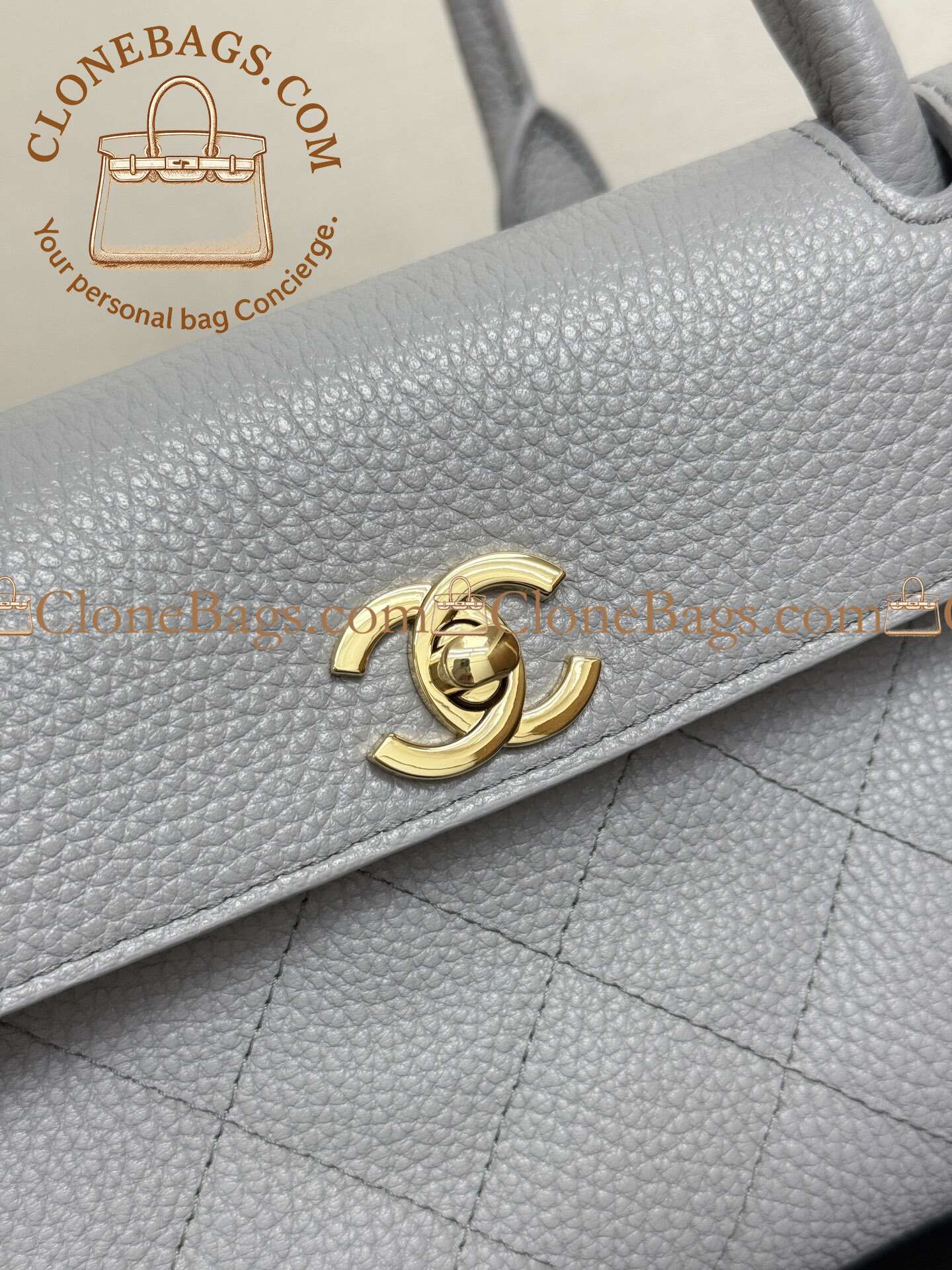 Chanel Replica Designer Bags 1:1 Grained Calfskin Urban Essentials Small Bag Grey - Image 2