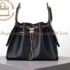 Replica Designer Bags 1:1 Chanel Caviar Mini 25 Black