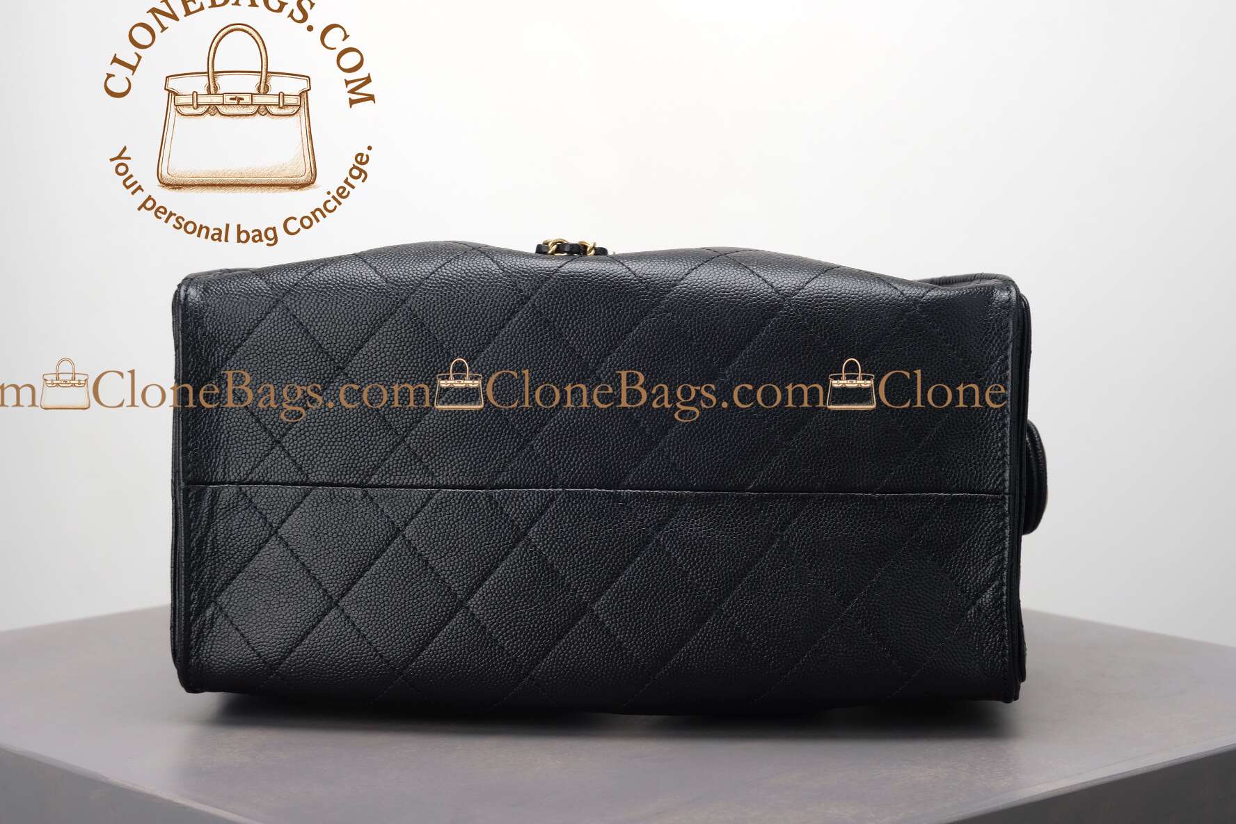 Chanel Replica Designer Bags 1:1 Caviar Quilted Mini 25 Handbag Black - Image 9