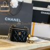 Replica Designer Bags 1:1 Chanel Vanity Case With Chain Black