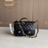 Replica Designer Bags 1:1 Chanel 24A Flap Black GHW