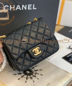 Alternative view of Chanel Replica Designer Bags 1:1 Mini Classic Handbag Lambskin & Gold-Tone Metal