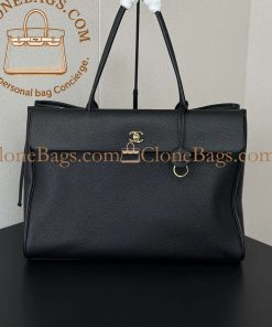 Replica Designer Bags 1:1 Chanel Large Black Shopping Bag