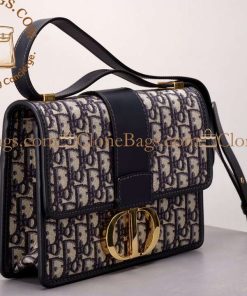 Alternative view of Dior Replica Designer Bags 1:1 Oblique 30 Montaigne Flap Bag Blue