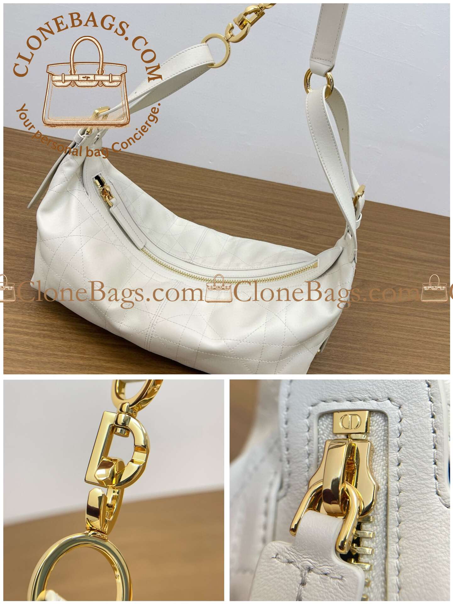 Dior Replica Designer Bags 1:1 Medium D-Journey Bag in Vintage Smooth Calfskin - Image 9