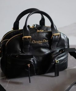 Replica Designer Bags – Dior Small Bowling Bag Black