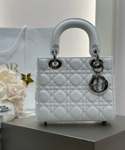 Replica Designer Bags – Dior Small Lady Dior White