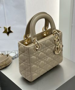 Alternative view of Dior Replica Designer Bags 1:1 Small Lady Dior Bag with Strap Trench Cannage Lambskin