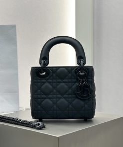 Replica Designer Bags – Dior Mini Lady Dior Bag Black