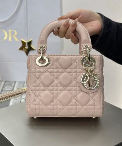 Replica Designer Bags – Dior Mini Lady Dior Bag Pink