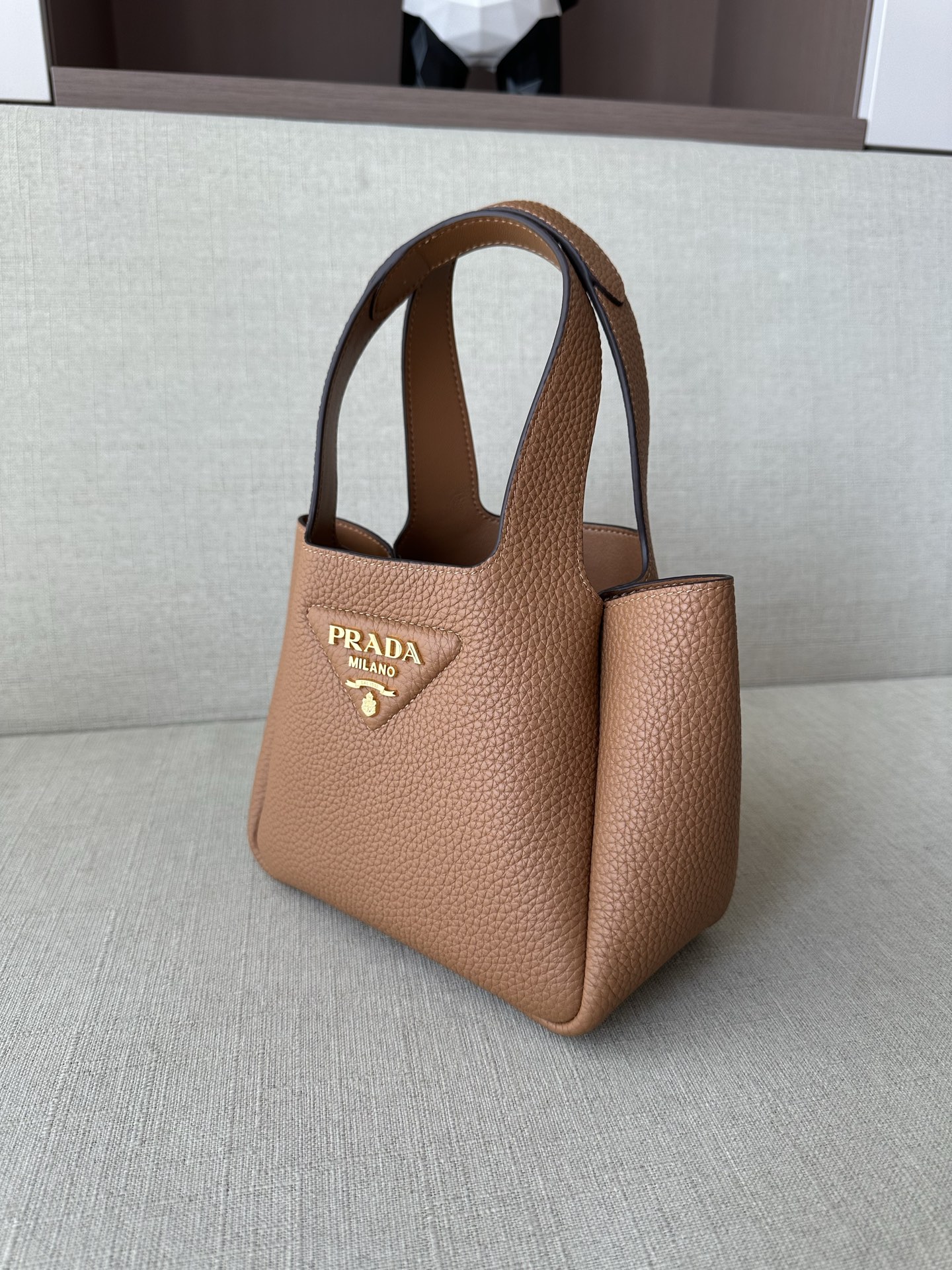 Prada Replica Designer Bags 1:1 Caramel Mini leather handbag - Image 2