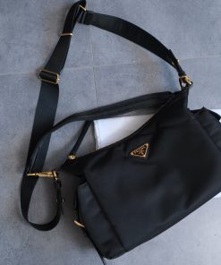 Alternative view of Prada Replica Designer Bags 1:1 Black Explore large nappa leather bag