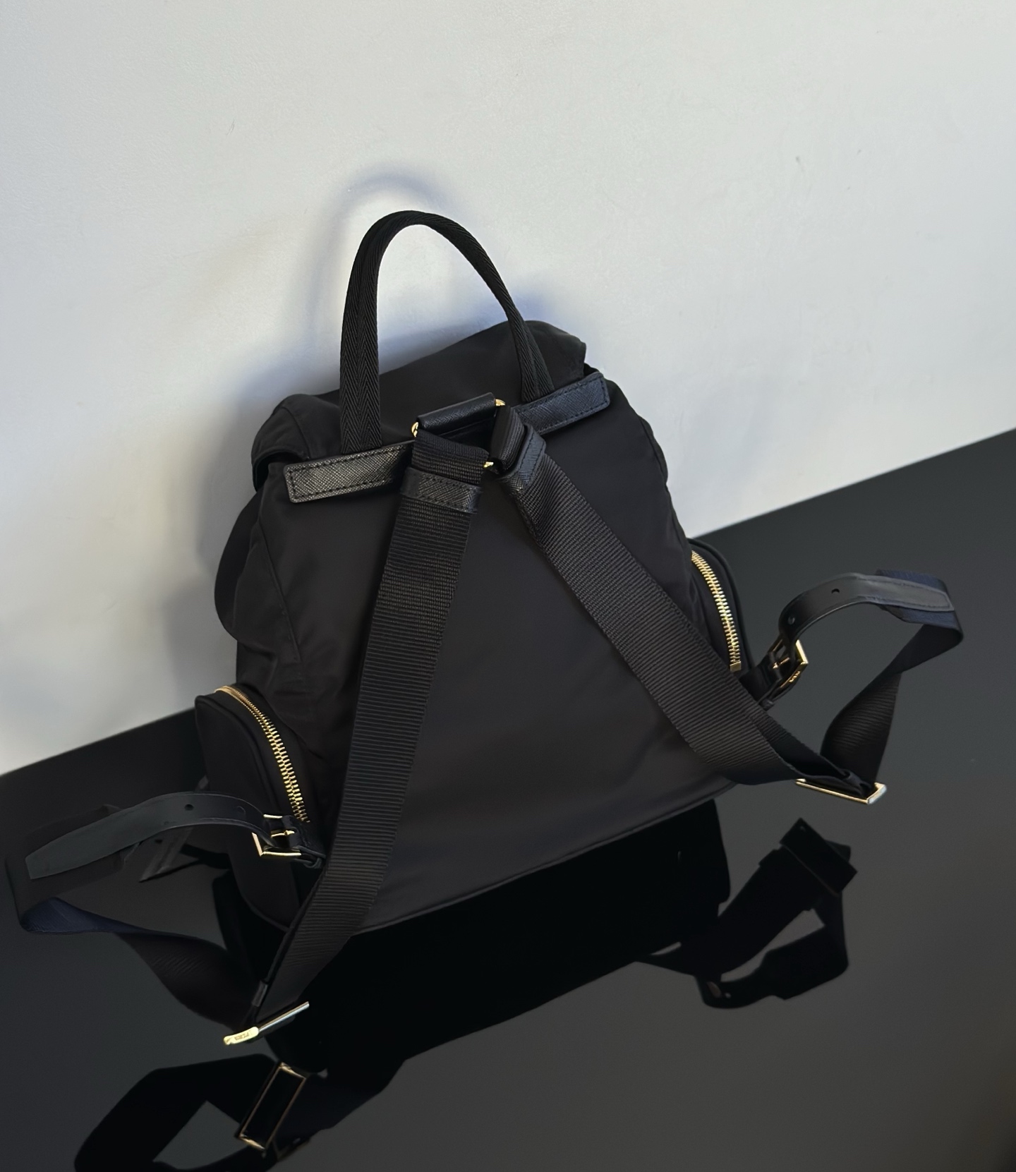 Prada Replica Designer Bags 1:1 Black Small Re-Nylon backpack - Image 9