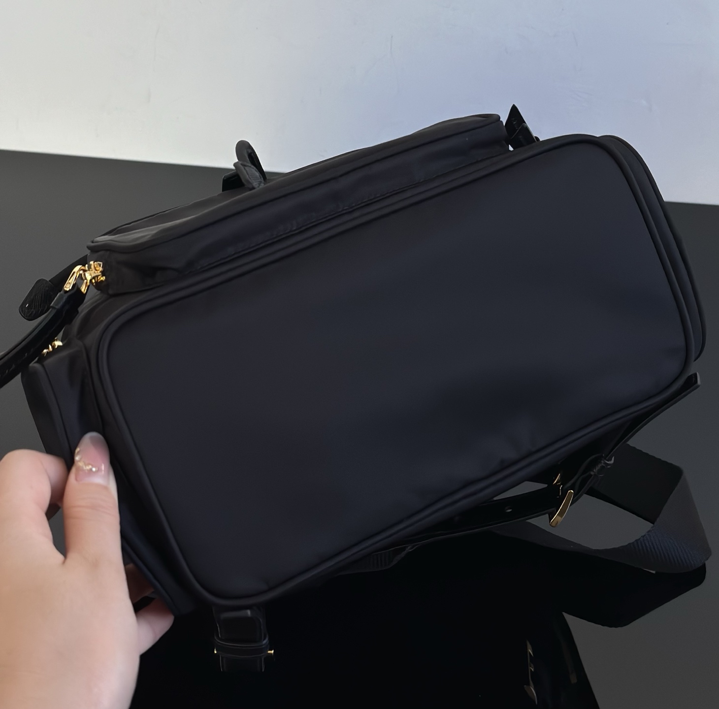 Prada Replica Designer Bags 1:1 Black Small Re-Nylon backpack - Image 8