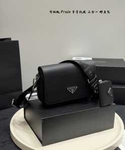 Alternative view of Prada Replica Designer Bags 1:1 Black Saffiano leather shoulder bag