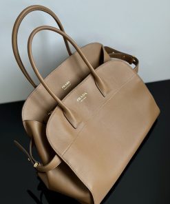 Alternative view of Prada Replica Designer Bags 1:1 Caramel Large leather tote bag with buckles