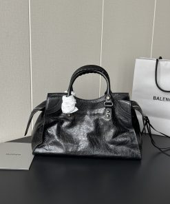 Alternative view of Balenciaga Replica Designer Bags 1:1 Agneau Arena Neo Cagole City Handbag Black