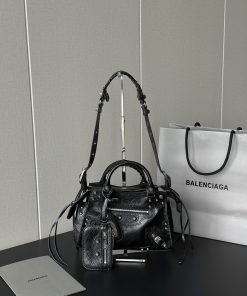 Alternative view of Balenciaga Replica Designer Bags 1:1 Agneau Neo Cagole City Xs Handbag Black