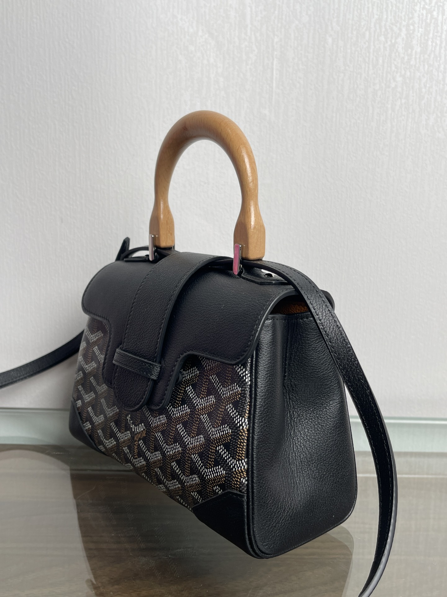 Goyard Replica Designer Bags 1:1 Saigon Mini 20*14.5*8.5cm Black - Image 2