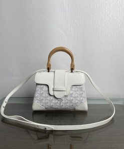 Replica Designer Bags 1:1 Goyard Saigon Mini White