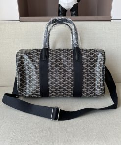 Alternative view of Goyard Replica Designer Bags 1:1 Barrel Sports Bag 40*23*23cm Black