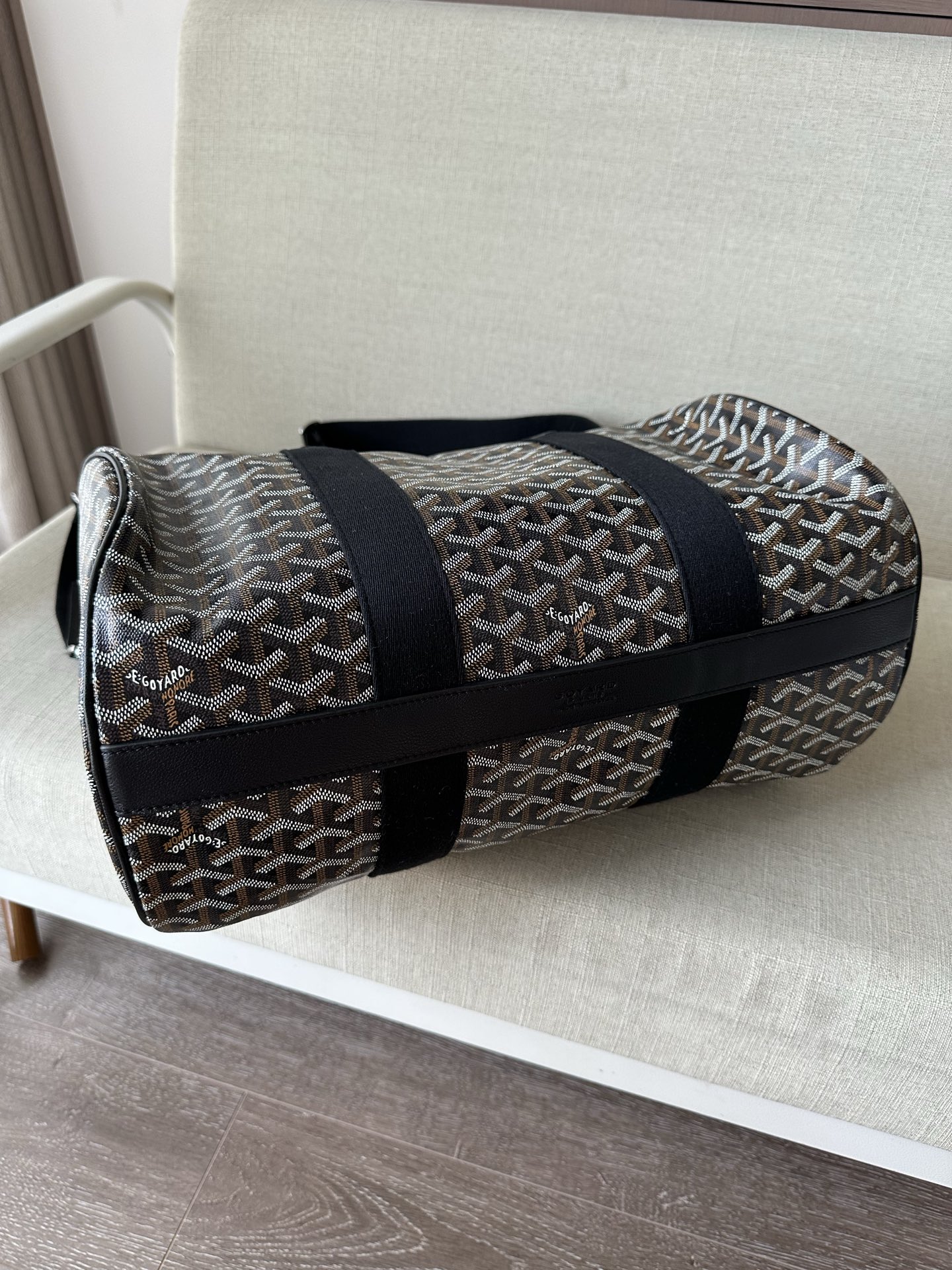 Goyard Replica Designer Bags 1:1 Barrel Sports Bag 40*23*23cm Black - Image 9
