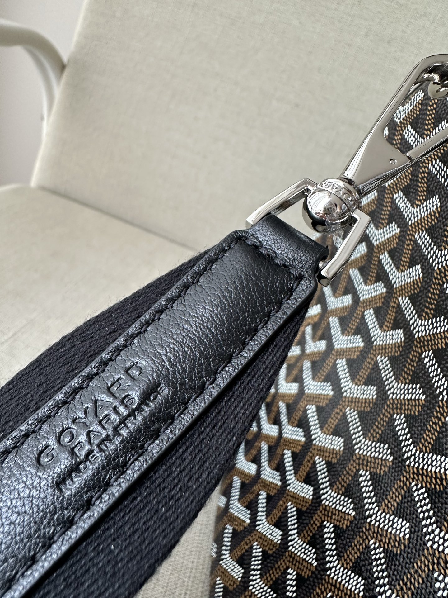 Goyard Replica Designer Bags 1:1 Barrel Sports Bag 40*23*23cm Black - Image 7